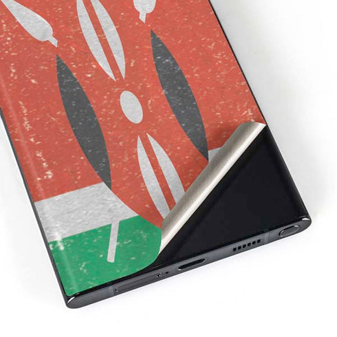 Kenya Flag Distressed Galaxy Skins